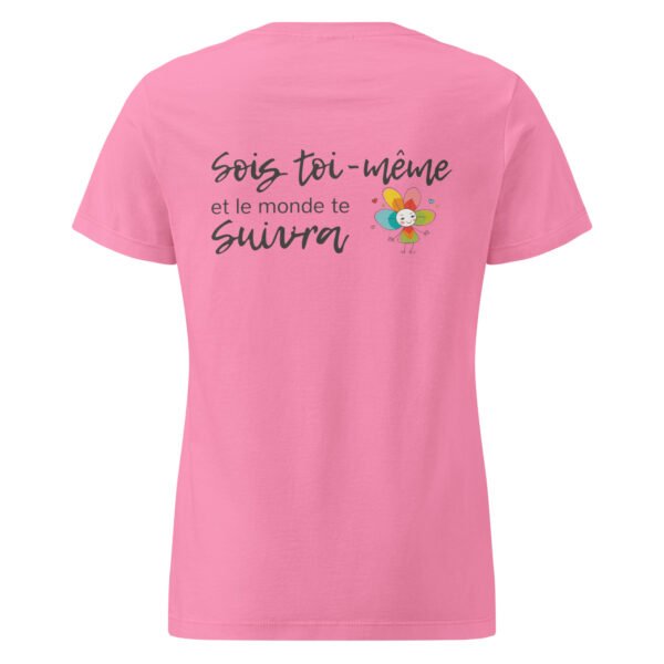 T-shirt femme "sois toi-même" - clair- dos – Image 4