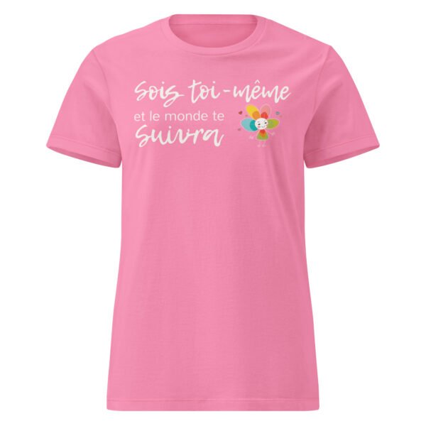 T-shirt femme "sois toi-même" - foncé- devant – Image 8