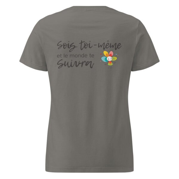 T-shirt femme "sois toi-même" - clair- dos – Image 3
