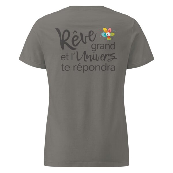 T-shirt femme "Rêve grand" - clair - dos – Image 3