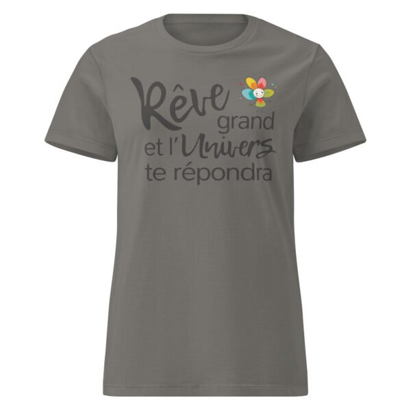 T-shirt femme "Rêve grand" - clair - devant – Image 3