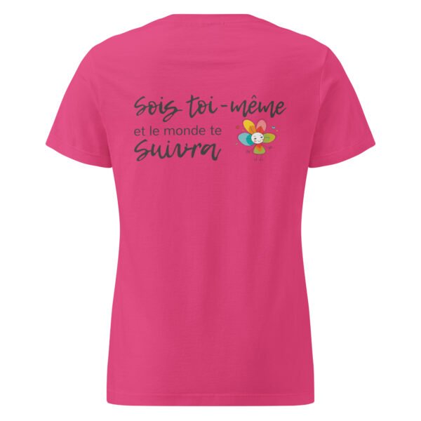 T-shirt femme "sois toi-même" - clair- dos – Image 2