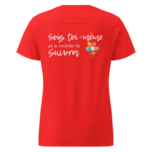 T-shirt femme "sois toi-même" - foncé - dos – Image 4