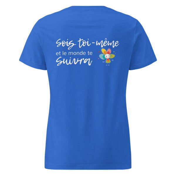 T-shirt femme "sois toi-même" - foncé - dos – Image 5