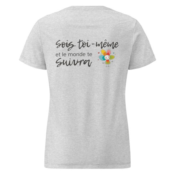 T-shirt femme "sois toi-même" - clair- dos – Image 5