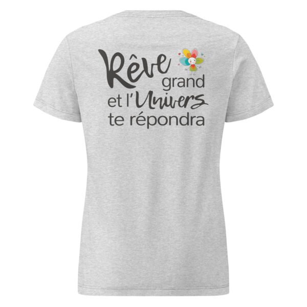 T-shirt femme "Rêve grand" - clair - dos – Image 5