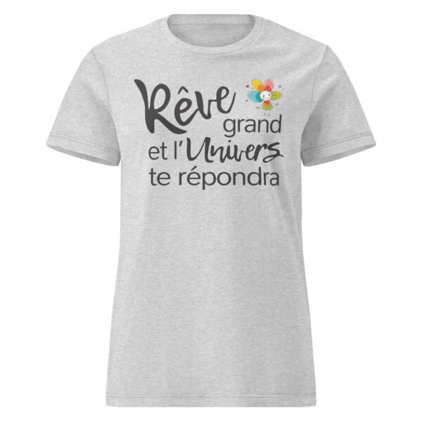 T-shirt femme "Rêve grand" - clair - devant – Image 5